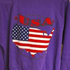Vintage purple crew neck sweatshirt